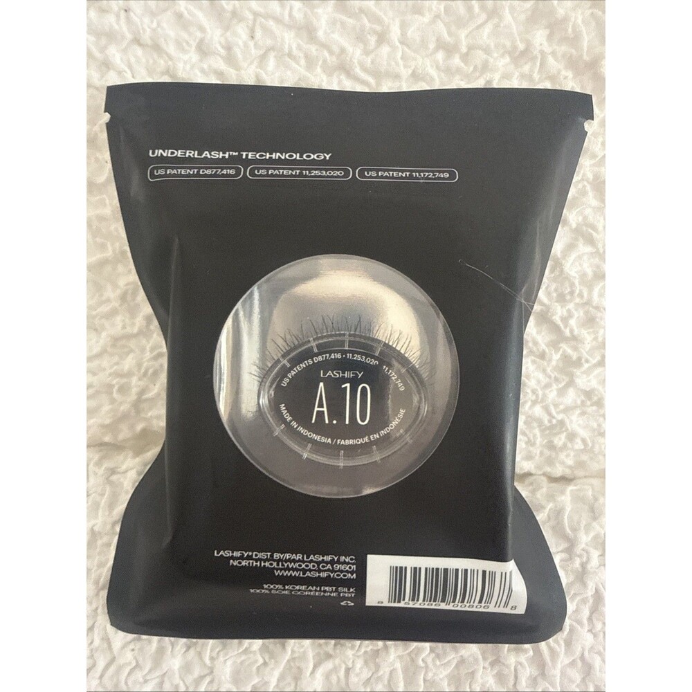Lashify A.10 Black Gossamer Amplify 10mm False Eye Lashes Faux NEW SEALED